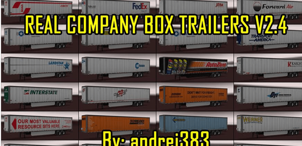 Real Company Box Trailers V Ats American Truck Simulator Mod Ats Mod