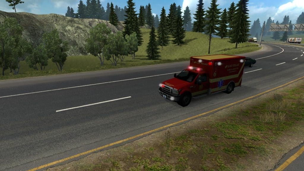 EMERGENCY VEHICLES USA TRAFFIC (1.6) ATS 1 American Truck Simulator