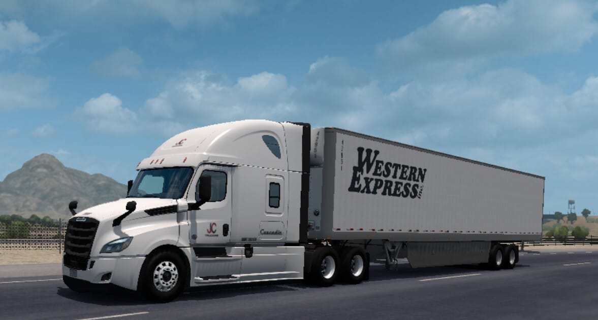 Western Express Skin For 48 53 SCS Box American Truck Simulator Mod 