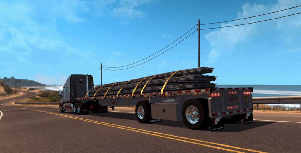 Fontaine Phantom Flatbed Trailer v 1.1 mod - American Truck Simulator ...