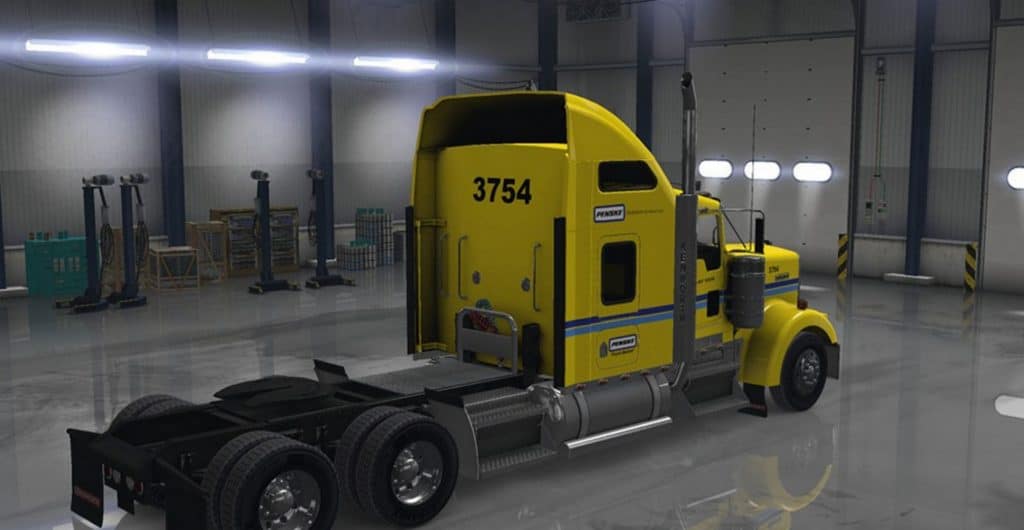 Kenworth W900 Truck Penske Skin (2) - American Truck Simulator mod ...