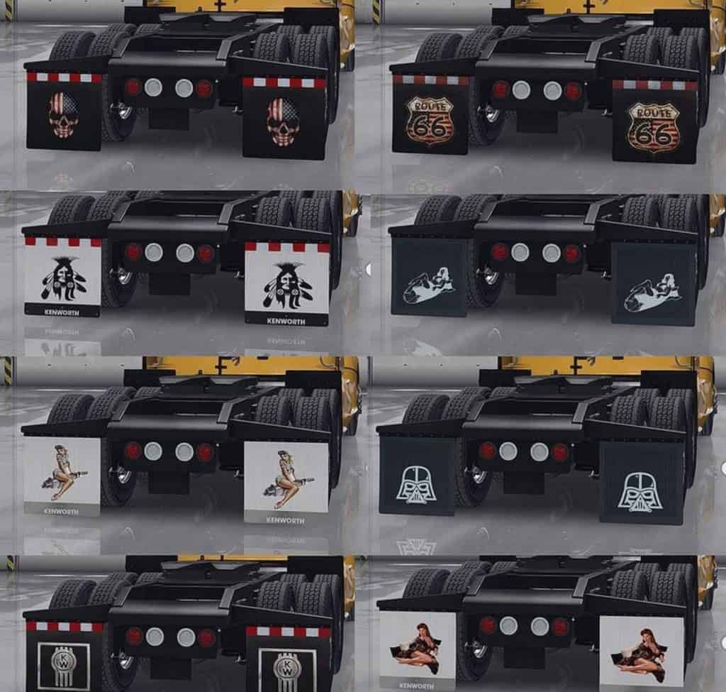 Hd Mudflaps Pack For Ats V1 2 By Aradeth Mod American Truck Simulator Mod Ats Mod