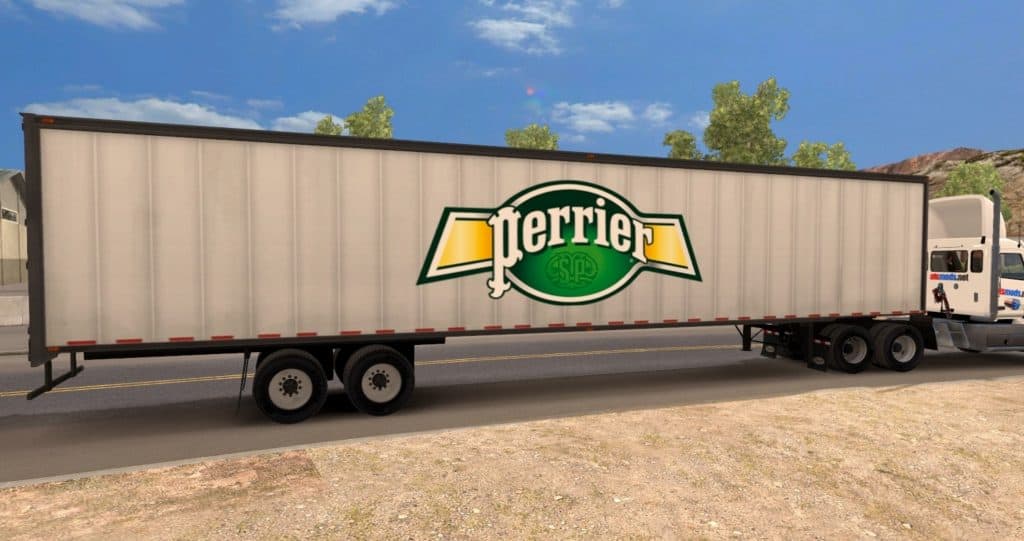 Perrier bottled water trailer for ATS - American Truck Simulator mod ...