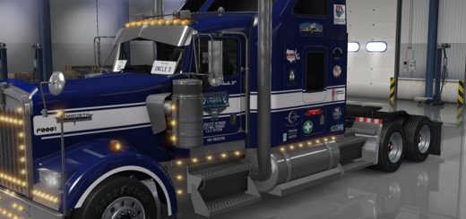 Kenworth W900 Fedex Custom Critical Skin Mod - American Truck Simulator ...