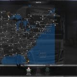 Mega Map Of America V1.0 Fixed Version 1.4.x Mod - American Truck 