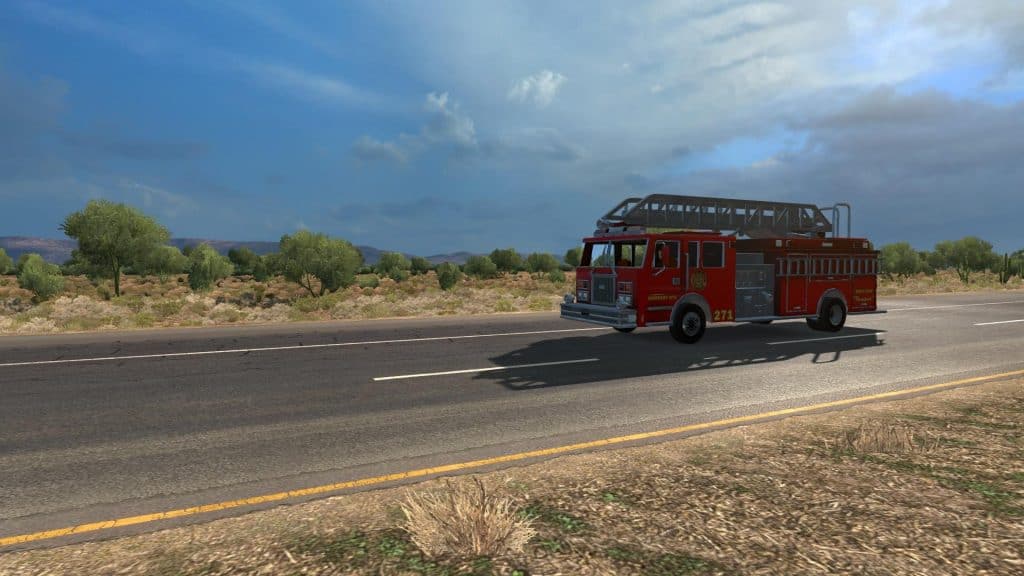 EMERGENCY VEHICLES USA TRAFFIC (1.6) ATS American Truck Simulator mod