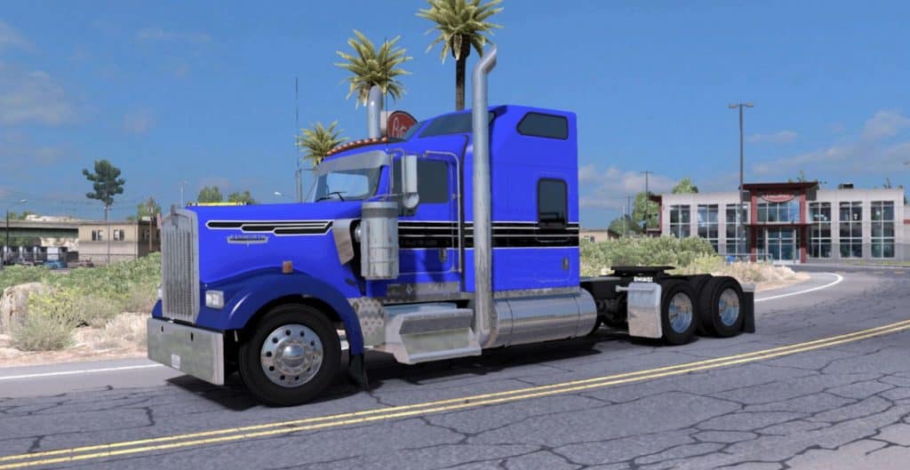 Peterbilt Blue Gunner Truck Skin (1) - American Truck Simulator mod ...