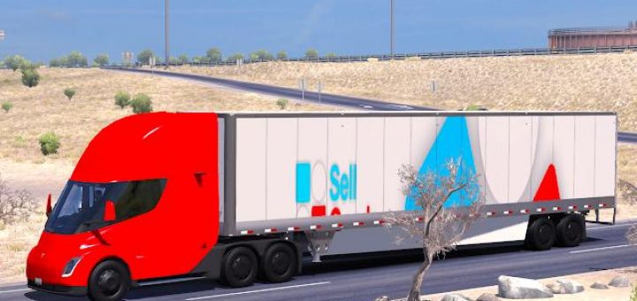 Tesla Semi Truck - American Truck Simulator mods | ATS mods