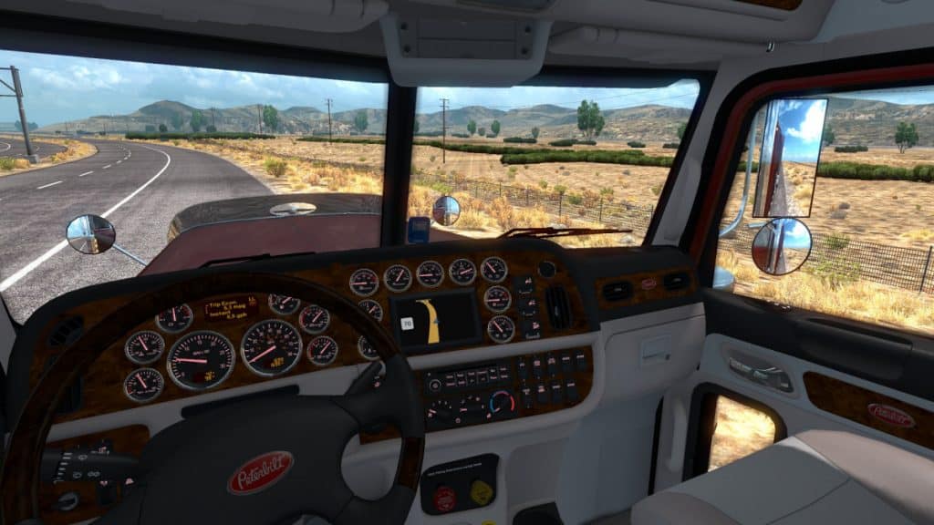 Red-Dashboard-1 - American Truck Simulator mod | ATS mod