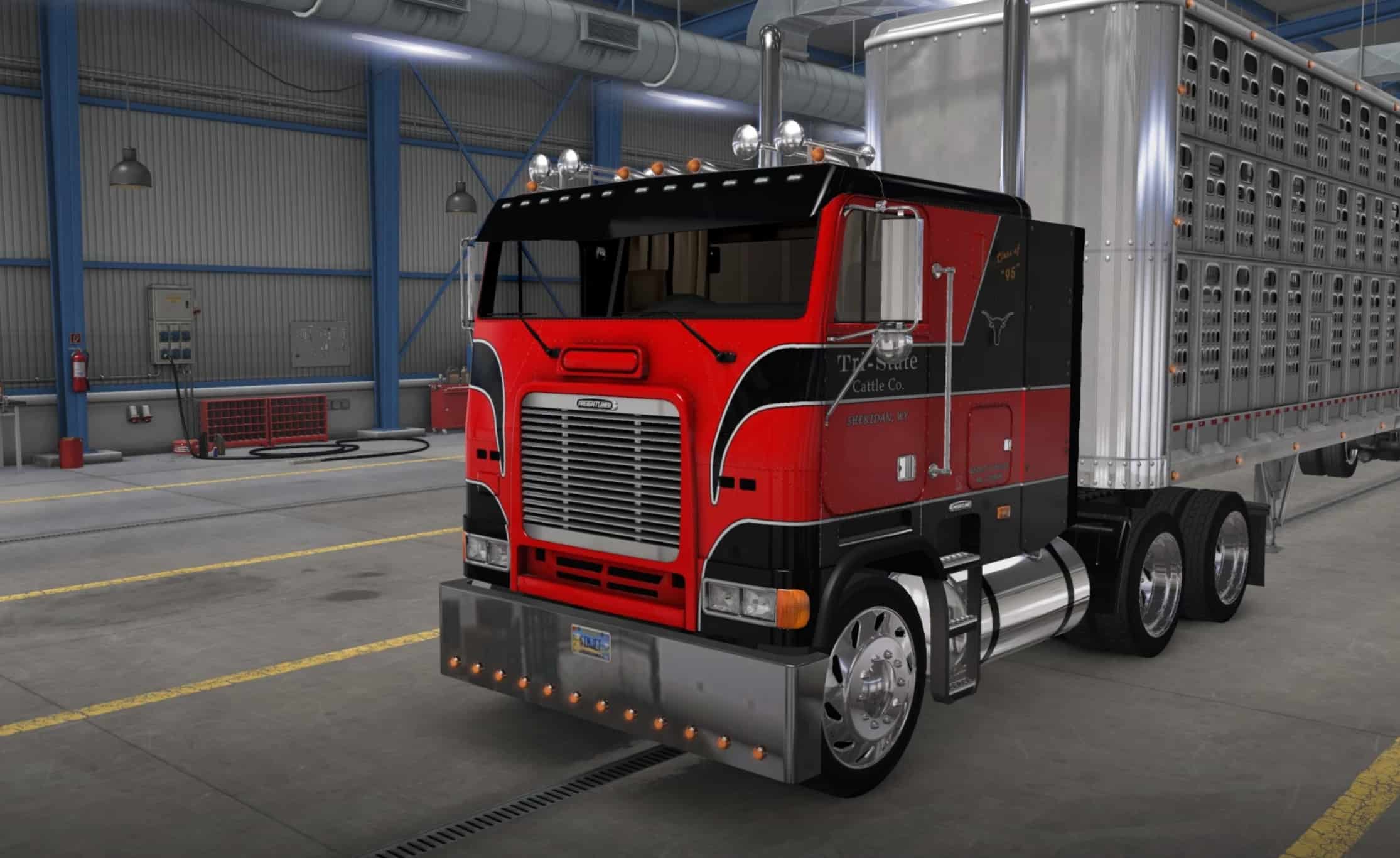Freightliner Cabover Skin Pack For Harvens Flb Mod V1 1 American Truck Simulator Mod Ats Mod